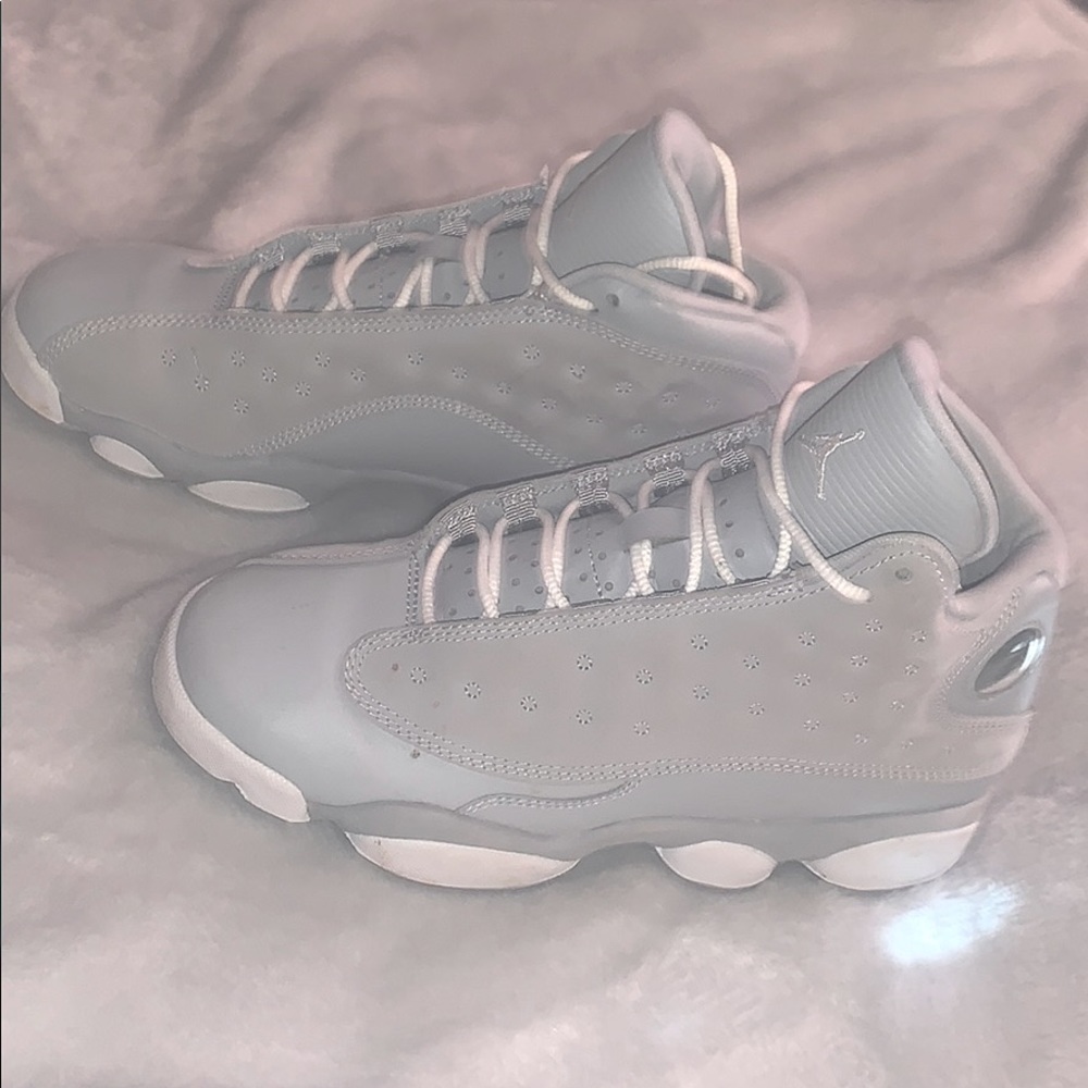 grey jordan 13